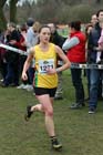 Jayne Hodgson (North East) in the Senior Women McCain Inter Counties Cross Country, Cofton Park, Birmingham.